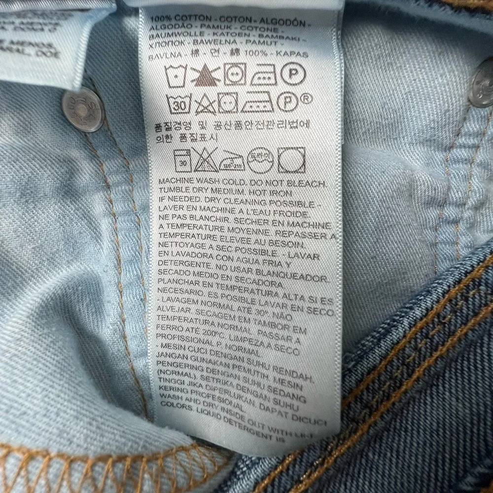 Levi's 505 Jeans Men's 36x32 Straight Leg Blue Denim Regular
